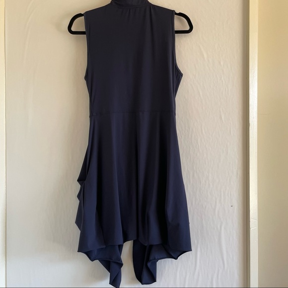 Sun Light Blue Sleeveless Asymmetrical Dress Size 3 - Picture 9 of 15